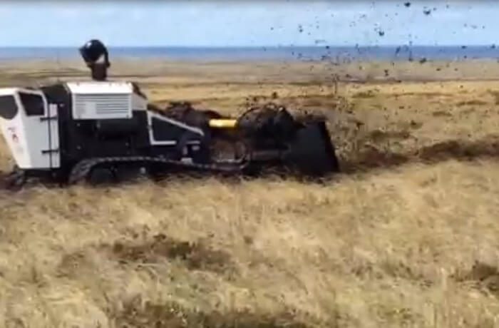 A20T Mk1 undertaking Technical Survey for Demining in Falkland Islands