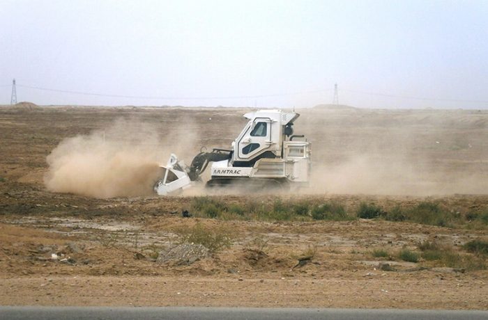 A75T in South Iraq on Humanitarian Demining Ops